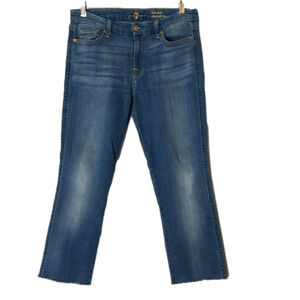 7 for all man kind cut off capris, no size tag, see measurements